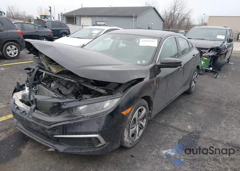 2019 Honda Civic Lx from USA, damaged, VIN 19XFC2F62KE037618